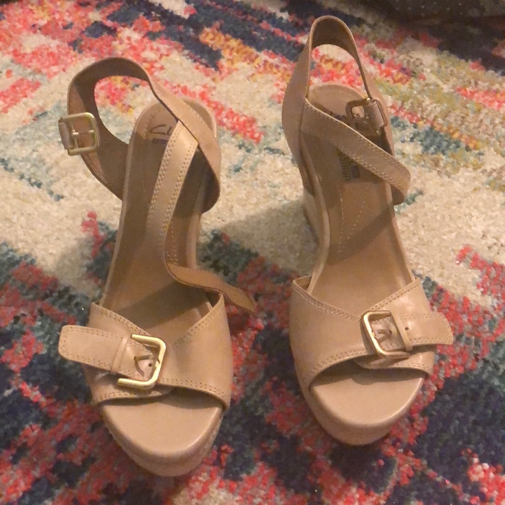 Clarks comfort wedges